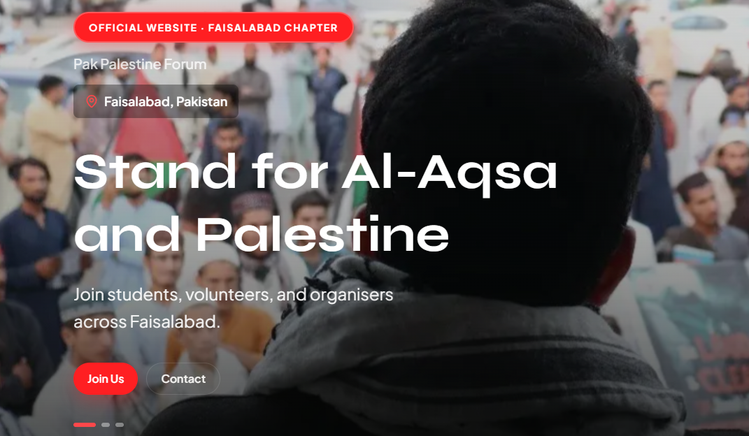 Pak Palestine Forum Project